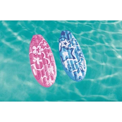 Bestway 1.14m x 46cm sunny surf rider (contents:one surf board, repair patch) age 3-10